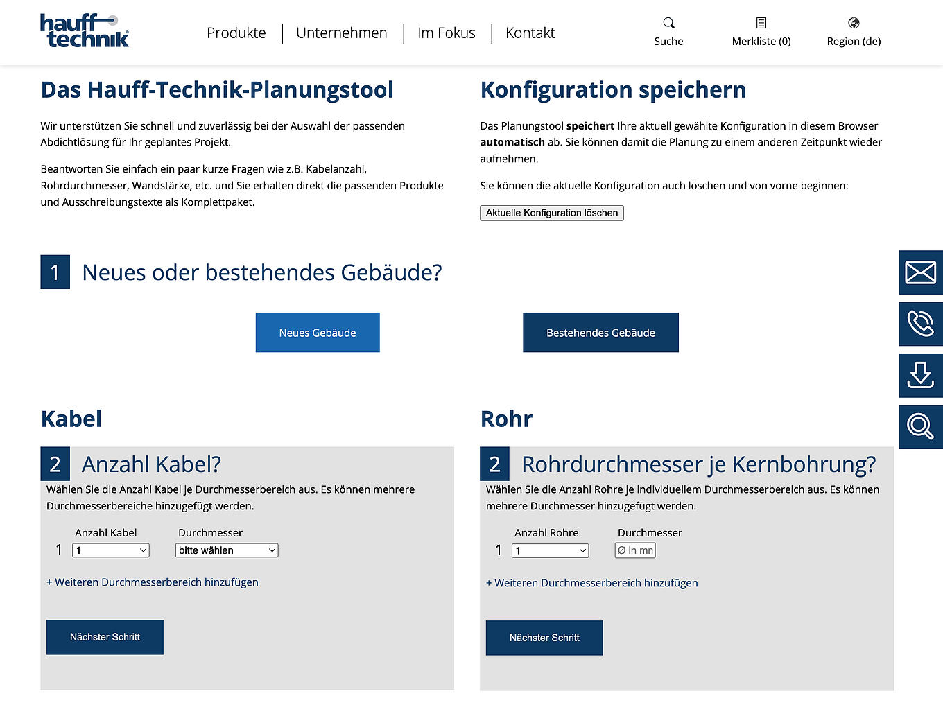 Hauff-Technik Ulm - CMS-Unternehmensportal mit flexibler Inhaltsverwaltung und PIM-Anbindung