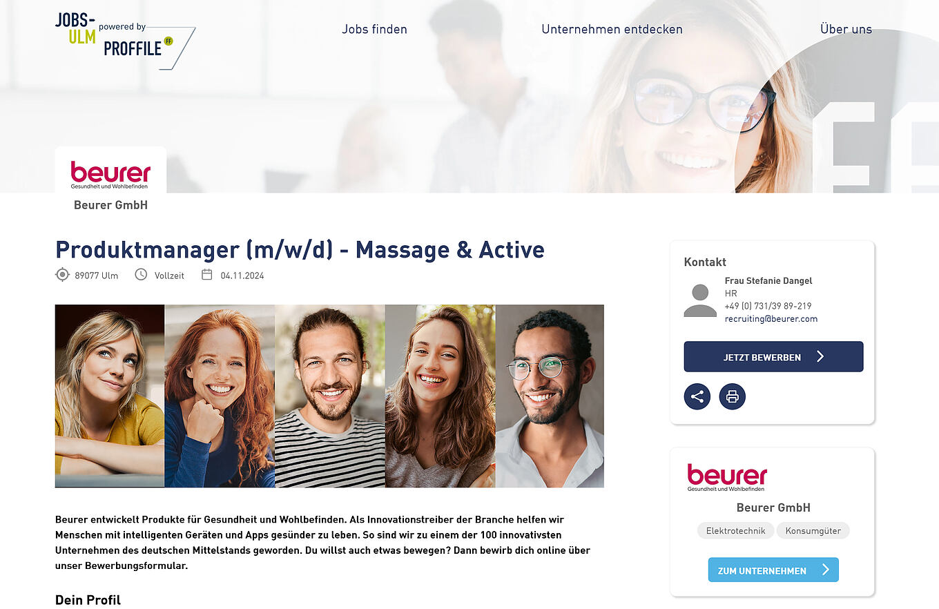 Jobs-Ulm Ulm - Datenbankgestützte Single-Source-Architektur mit API-Schnittstellen