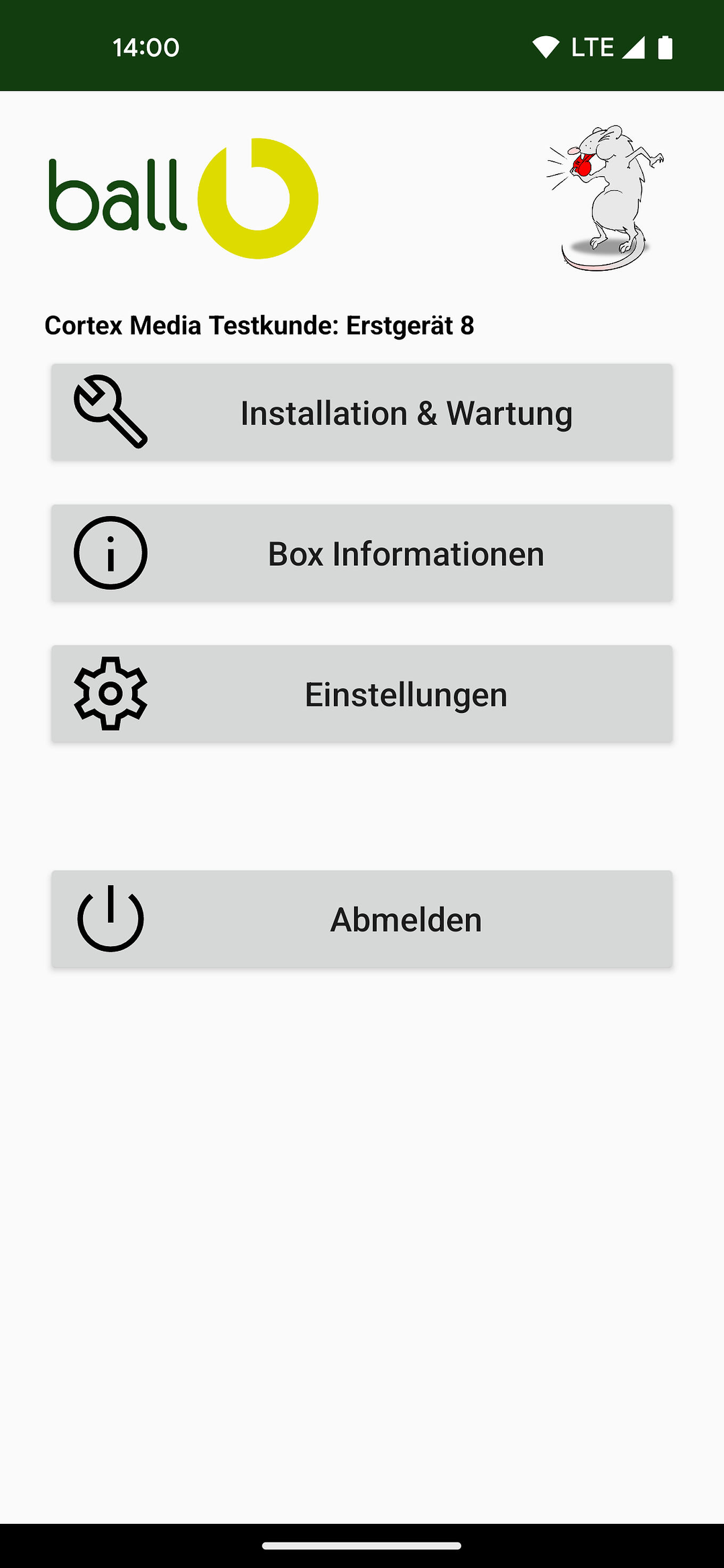 ball-b Ulm - App mit DECT ULE Unterstützung für Ködermanagement und Batteriewechsel