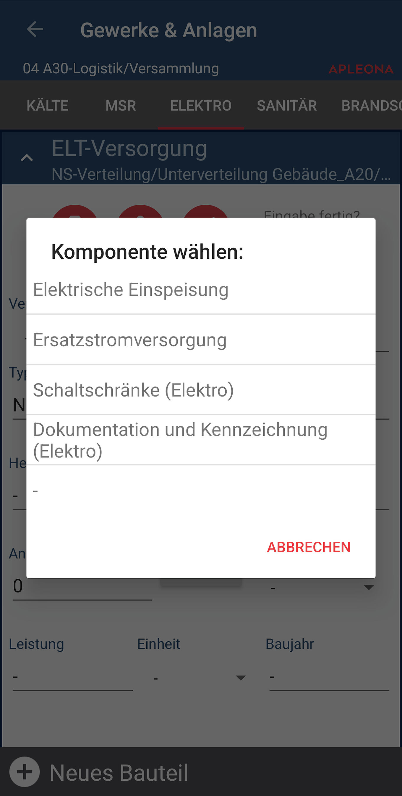 Apleona Begehungs-App Ulm - Sprachaufnahmen und strukturierter Datenexport für Android