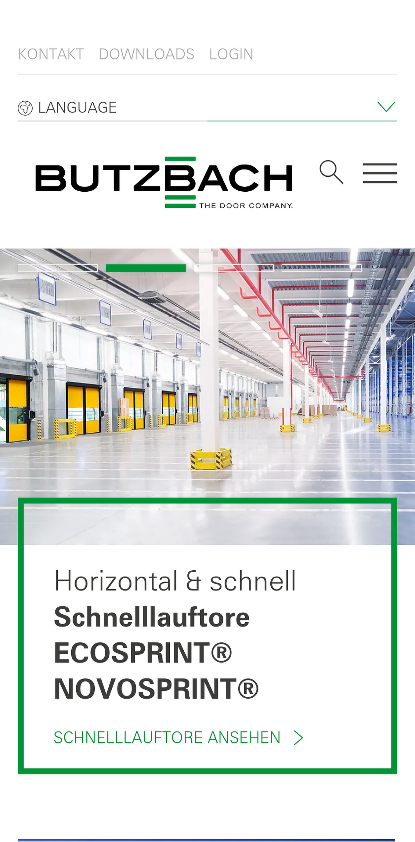 Butzbach Ulm - Responsive Design der WordPress-Website für mobile Geräte