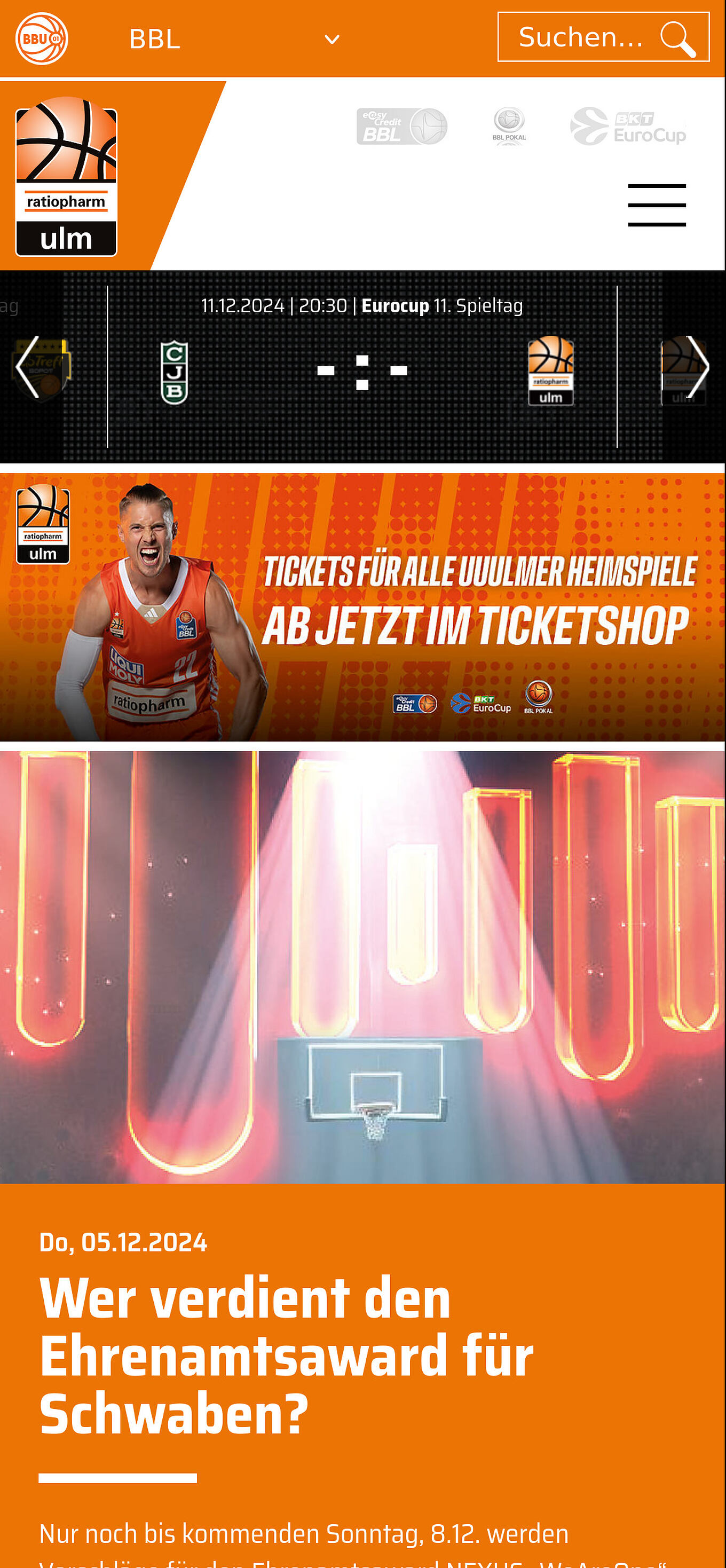 ratiopharm ulm Ulm - Responsives Webdesign optimiert für Smartphone und Tablet mit dynamischer Anpassung