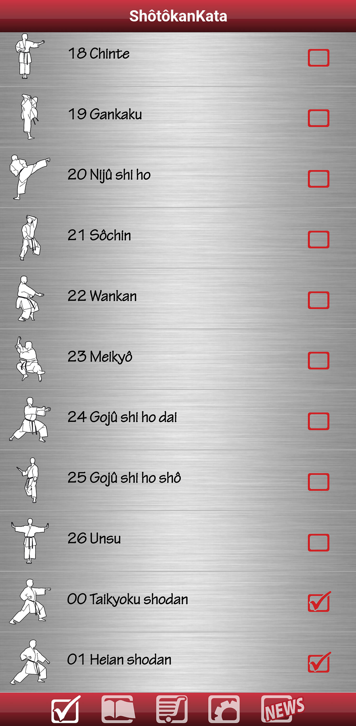 Shotokan Kata App Ulm - Karate-Übungen animiert und für Tablet und Smartphone optimiert dargestellt
