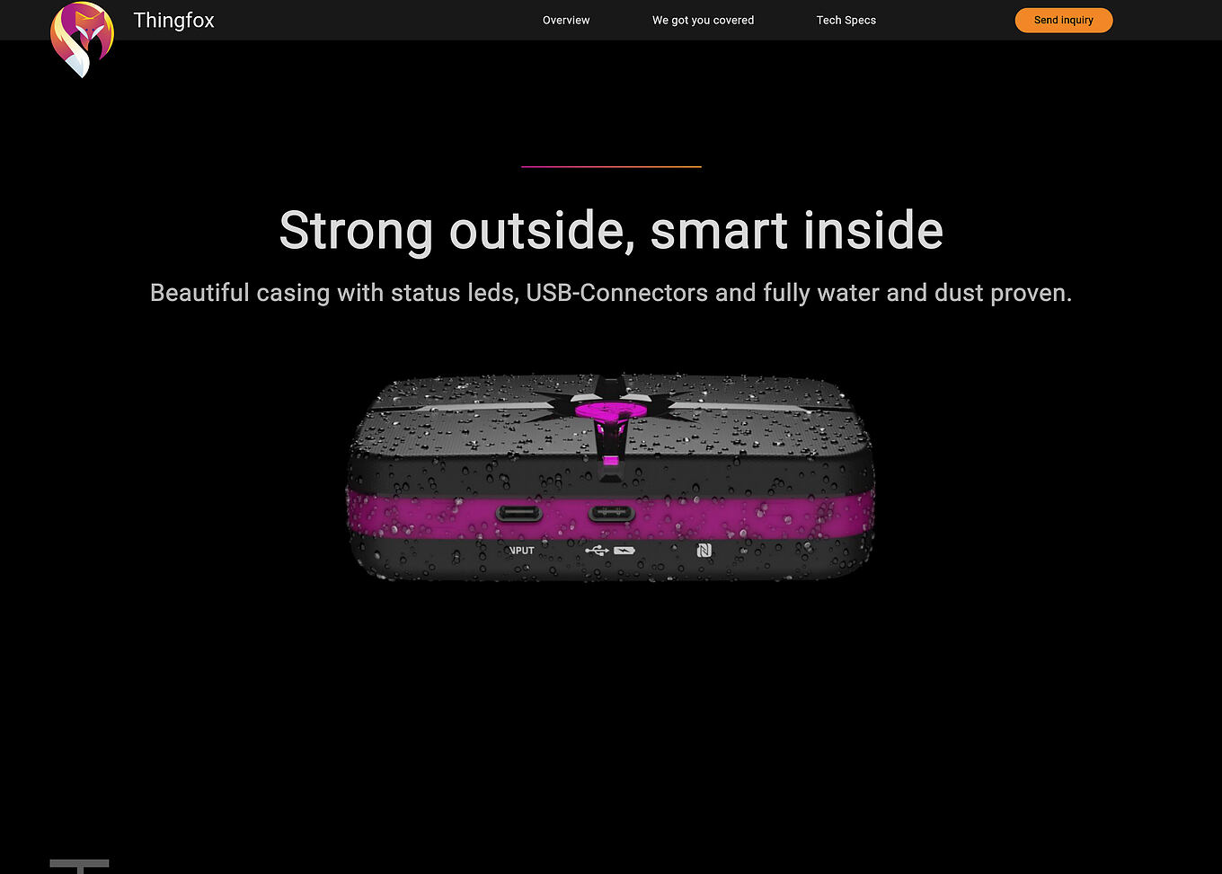 Thingfox Ulm - Scroll-synchronisierte Explosionszeichnung als interaktive Webdesign-Animation