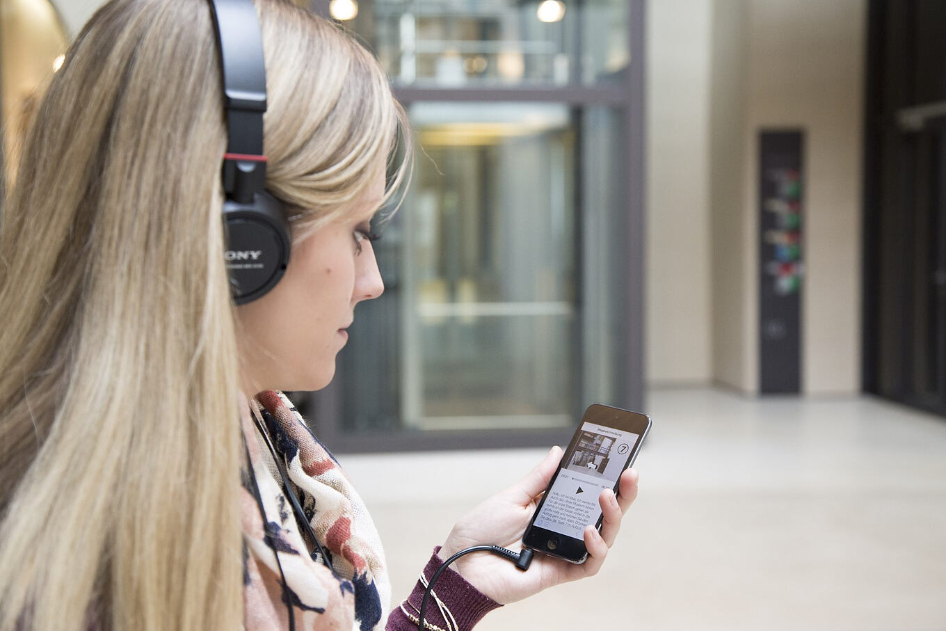 Museums App Ulm - IoT-gestützte Positionserkennung mit multimedialer Wegführung in Bild und Sprache